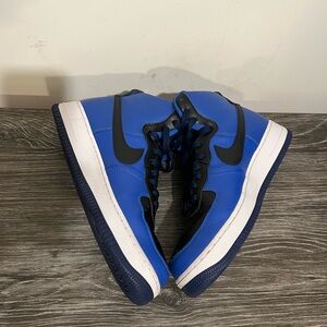 Men's Blue and Black Hightop Nike’s